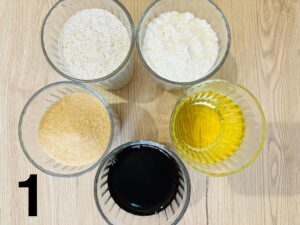Ingredienti nei bicchieri