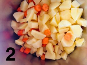 Patate e carote a tocchetti