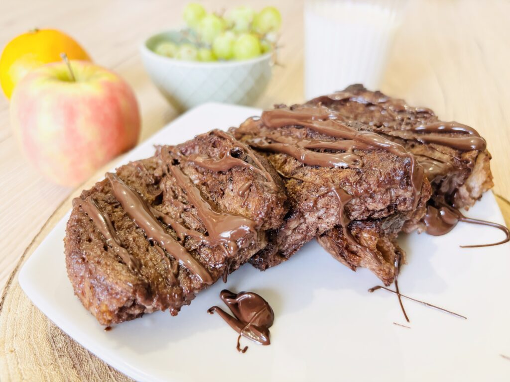 French toast al cacao