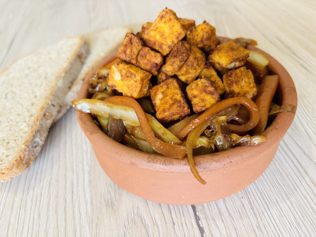 Tofu con verdure