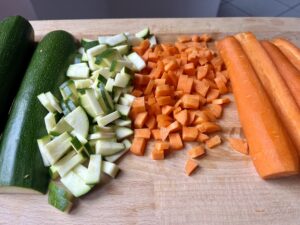 Tagliare le verdure