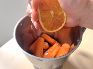 Frullare le carote