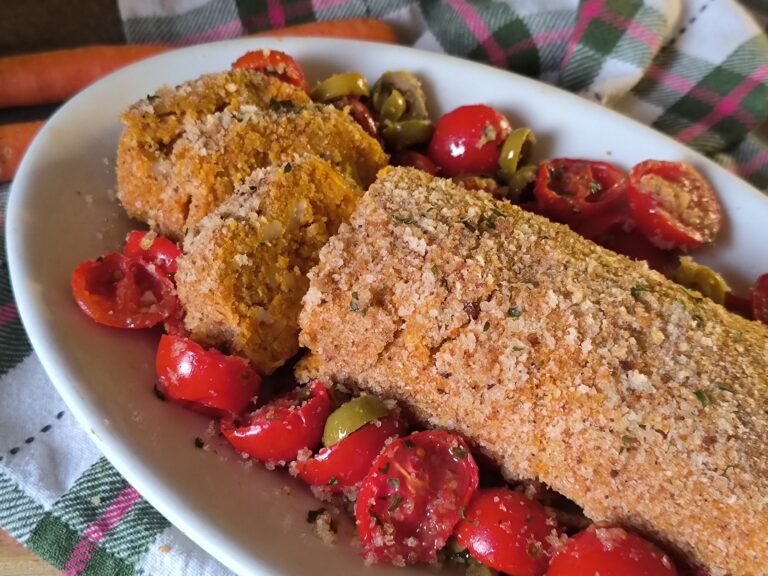 Polpettone di carote e ceci