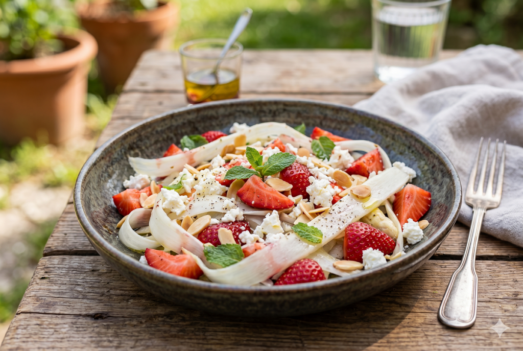 insalata asparagi e fragole